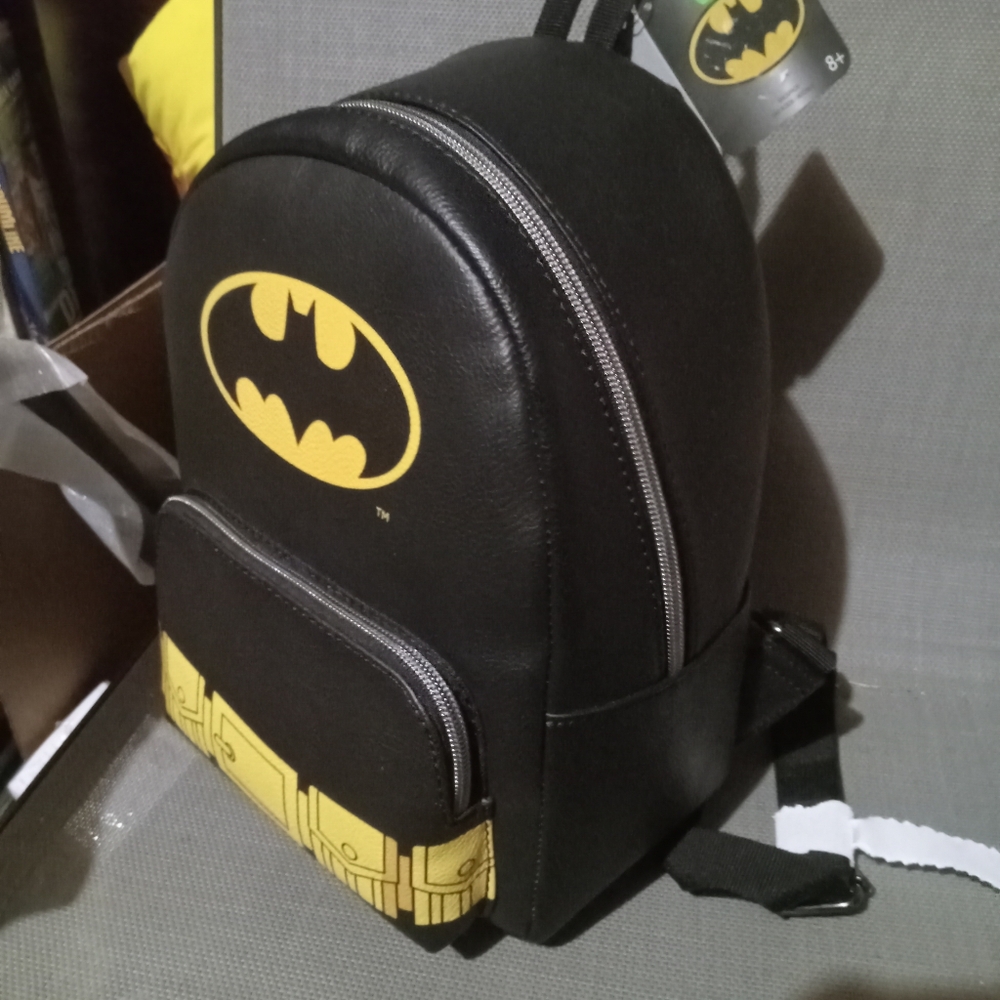 Batman Mini Backpack Black/Faux Leather Target Exclusive Michael Keaton